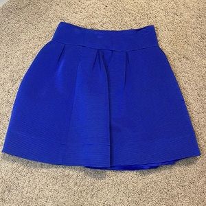 Nanette Lepore Royal Blue Textured A-Line Skirt size 4